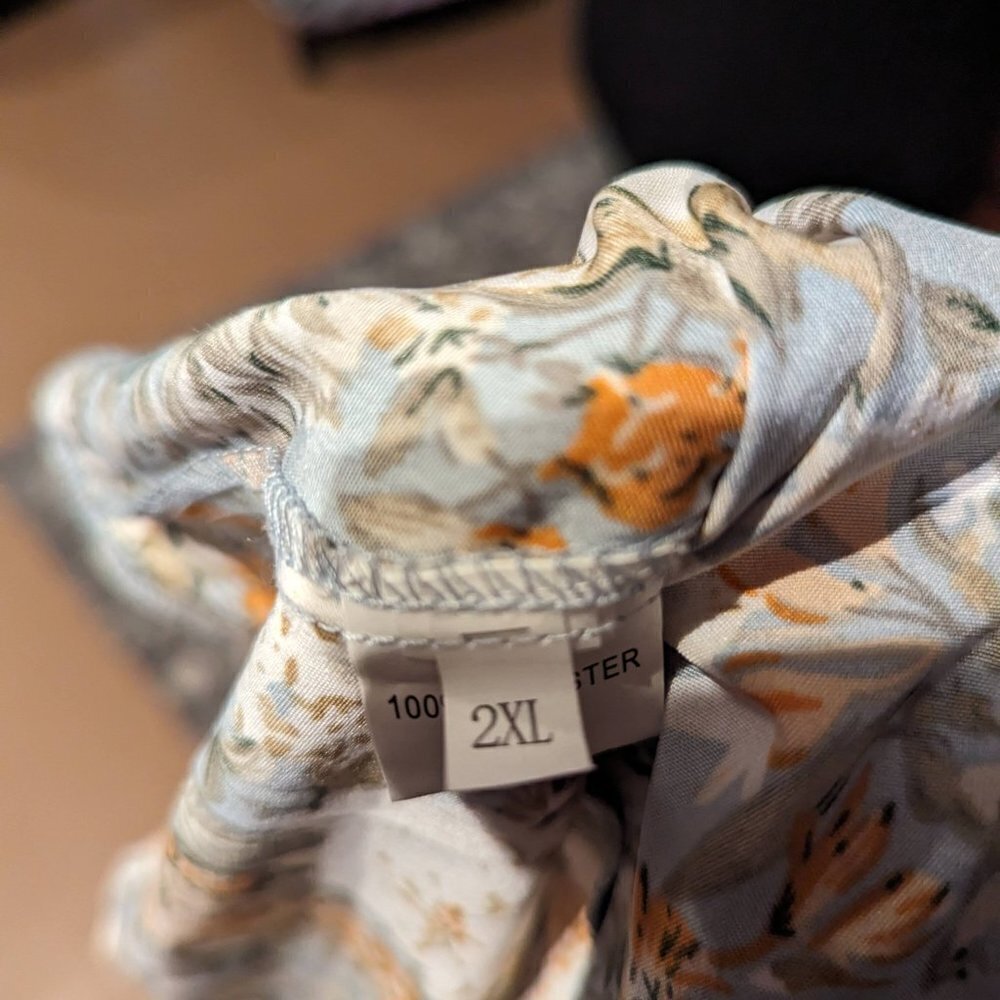Floral Print Long Sleeve Maxi Dress | Size XXL - Picture 5 of 5